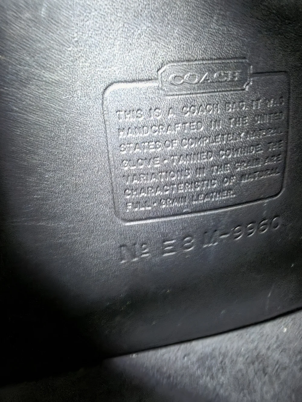 Coach vintage 9960